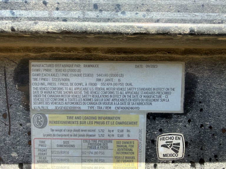 Storage container placed on a driveway at a property